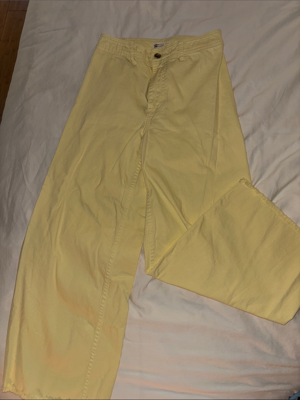 Billabong Yellow Wide leg jean